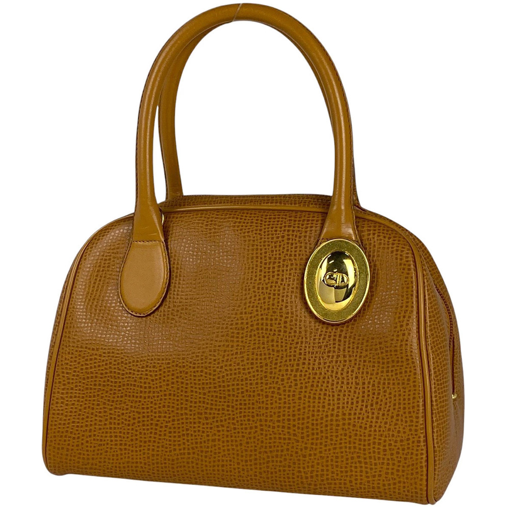 Christian Dior 2way Shoulder Bag leather brown